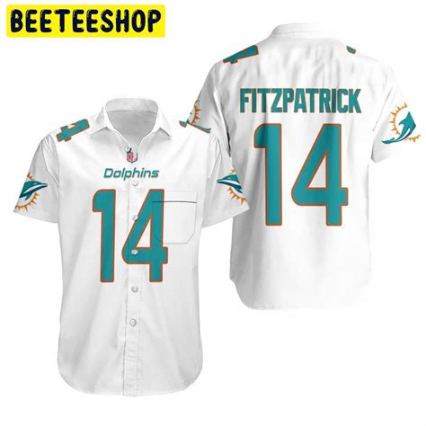 Miami Dolphins Ryan Fitzpatrick #14 NFL Team Hawaiian Shirt - Beeteeshop