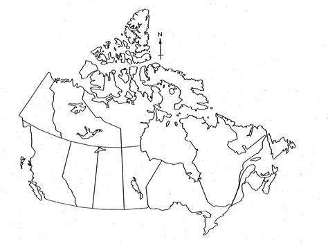 Printable Blank Map Of Canada