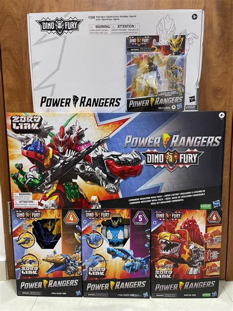 Power Rangers Dino Fury Zords and Rangers collection, Hobbies & Toys, Toys & Games on Carousell