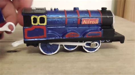 custom made trackmaster (98462) alfred in his blue livery - YouTube