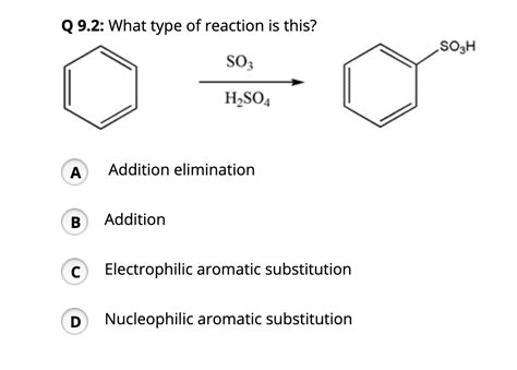 Solved Q 9.2: What type of reaction is this? SO3H SO3 H2SO4 | Chegg.com