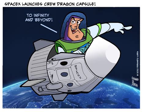 FERNANDO LLERA 'TOONS: Making History: NASA and SpaceX Launch Astronauts to Space!