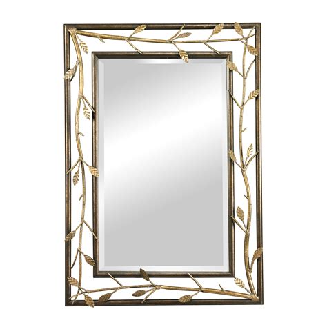 Rhyle Metal Frame Branch Framed Mirror Mirrors