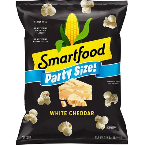 Smartfood White Cheddar Popcorn, Party Size, 9.75 oz Bag - Walmart.com ...