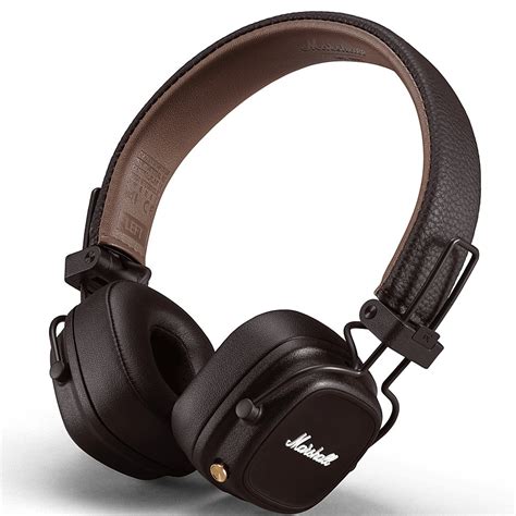 Marshall Major IV Bluetooth Headphone with wireless charging Brown ...