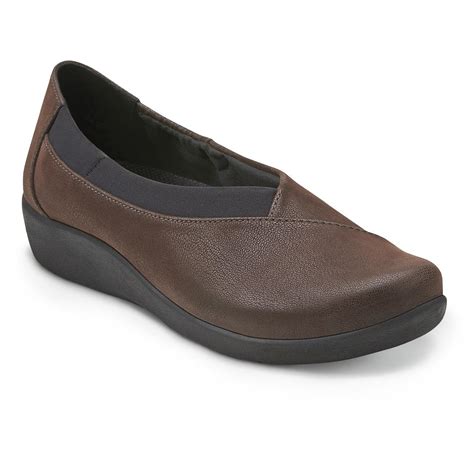 Clarks Women's Sillian Jetay Slip-on Shoes - 644686, Casual Shoes at Sportsman's Guide