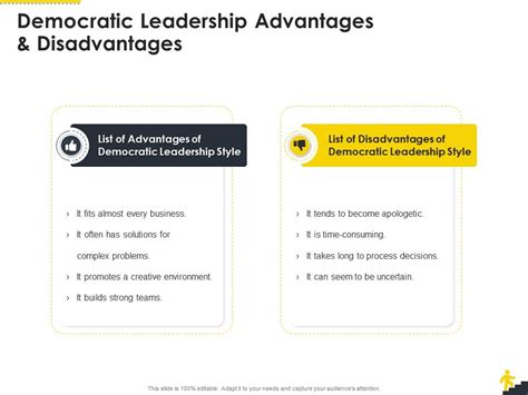 Democratic Leadership Advantages And Disadvantages Corporate Leadership ...