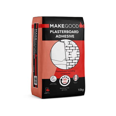 Make Good Plasterboard adhesive 10kg | Departments | DIY at B&Q