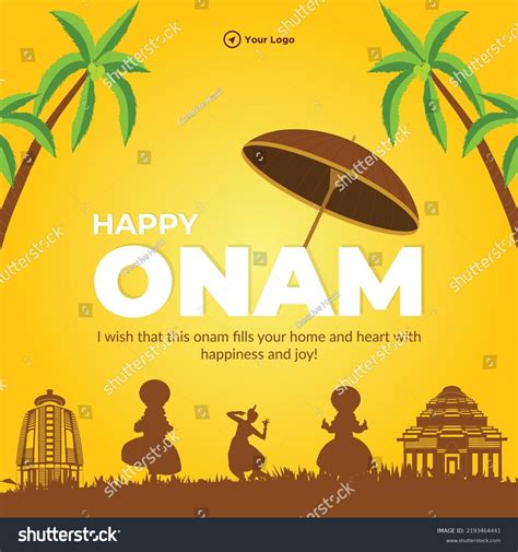 Happy Onam South Indian Kerala Festival Stock Vector (Royalty Free) 2193464441 | Shutterstock