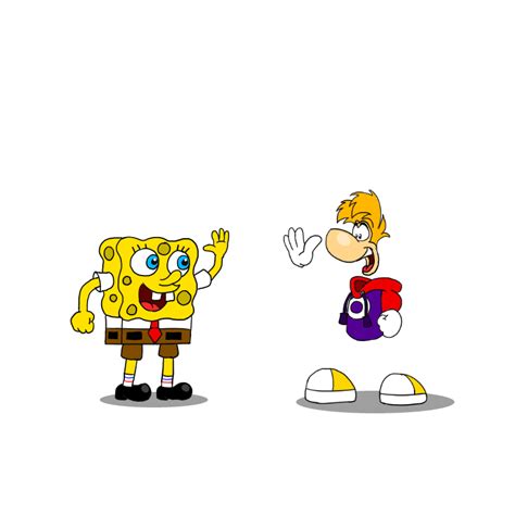 Rayman and Spongebob by MisterDand343 on DeviantArt