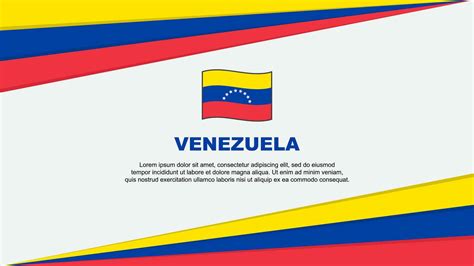 Venezuela Flag Abstract Background Design Template. Venezuela Independence Day Banner Cartoon ...