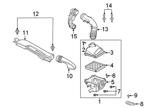 Lincoln Corsair Engine Air Intake Hose (Front, Lower) - LX6Z9A624A | Mid-Tenn Ford Truck Sales ...