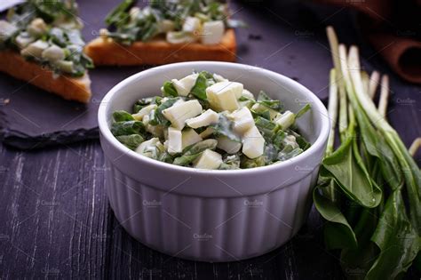 Ramson salad | High-Quality Food Images ~ Creative Market