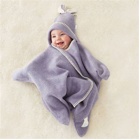 £25 The all-in-one fleece hooded star baby wrap suitable for five point ...