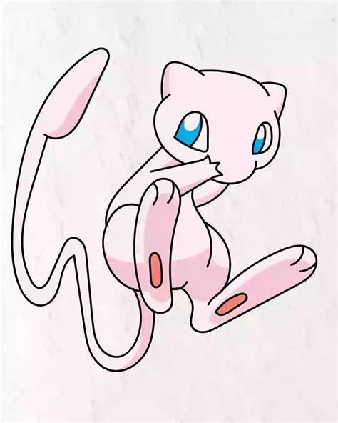 How to Draw Mew in Simple and easy Steps for Kids - Storiespub