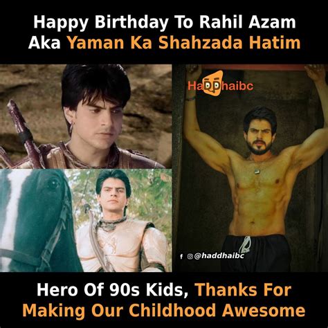 Hadd Hai BC - Happy Birthday To Rahil Azam FC Aka Hatim 😍...