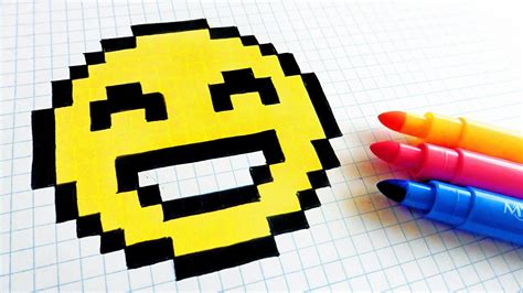 Pixel Art Facile Comment Dessiner Un Emoji Kawaii Youtube | Images and ...