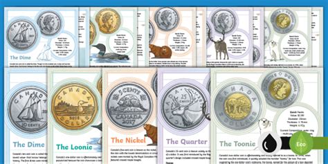 FREE! - Canada's Coins Fact File Pack - Grades 4-6