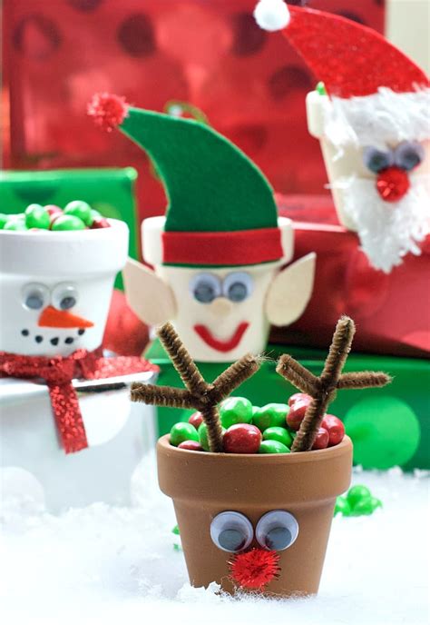 Holiday Character Candy Pots - Crazy Little Projects