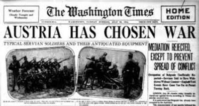 On July 28, 1914, , Austria-Hungary declares war on Serbia, effectively ...