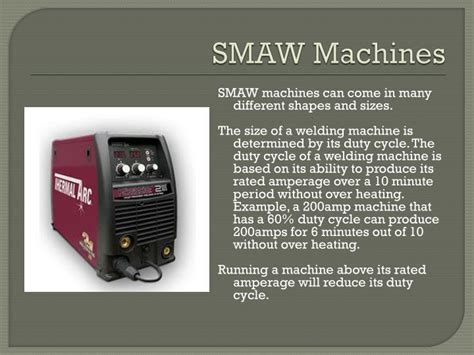 PPT - Introduction to (SMAW) Shielded Metal Arc Welding PowerPoint Presentation - ID:2216819