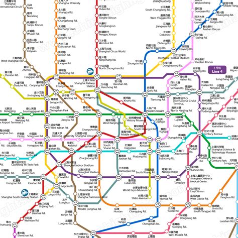 Shanghai Map, Map of Shanghai's Tourist Attractions and Subway