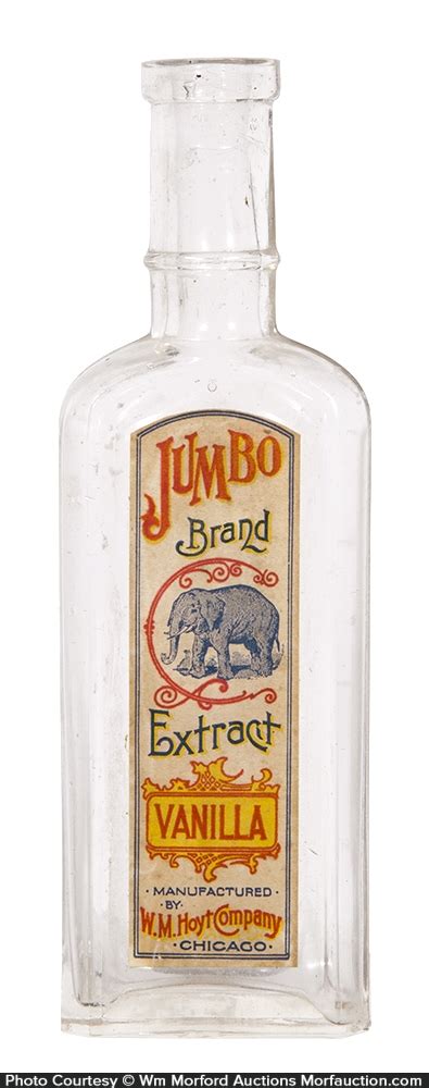 Jumbo Vanilla Extracts Bottle • Antique Advertising