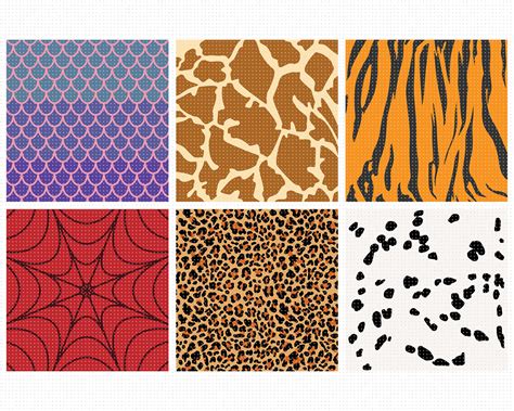 Animal print svg animal pattern clipart stripes png animal | Etsy