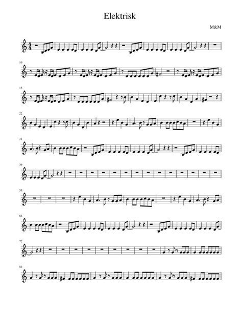 Elektrisk Sheet music for Cornet (Solo) | Download and print in PDF or ...