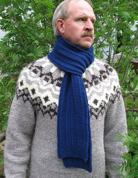 Men's Scarf Pattern - Knitting Patterns and Crochet Patterns from ...