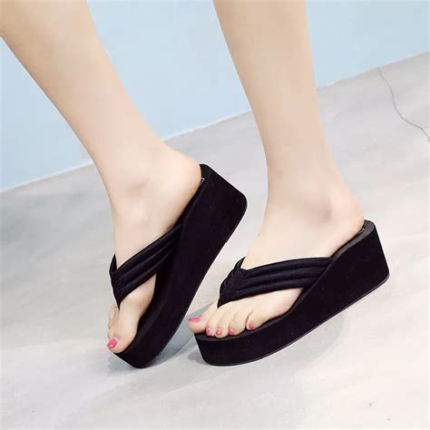 2018 Beach High Heels Eva Foam Sliders Slippers For Women - Buy ...