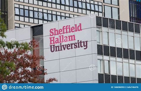 Sheffield Hallam University Logo on the Side of the Surrey Building in ...