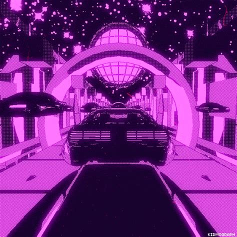 Download Sci Fi Cyberpunk Retro Synthwave Neon Gif