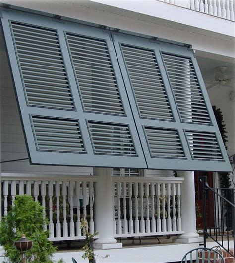 porch mounted bahama shutters BQTWAVK | Shutters exterior, Outdoor ...