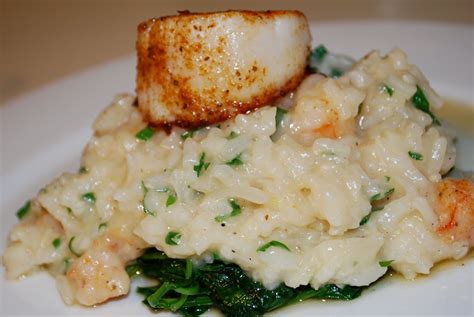 risotto with scallops and shrimp