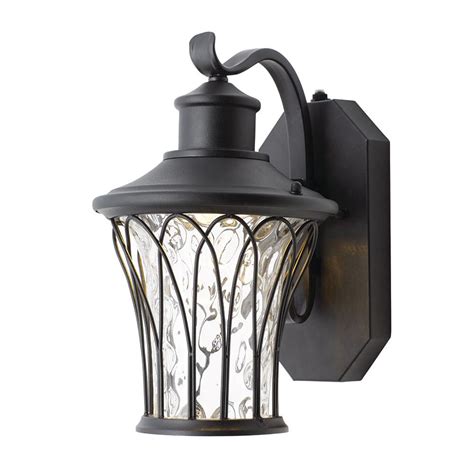 Black Outdoor LED Dusk to Dawn Wall Lantern | Outdoor wall light fixtures, Outdoor wall lighting ...