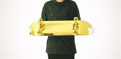 Gold-Plated Skateboard from SHUT Costs $15,000 - Thrillist