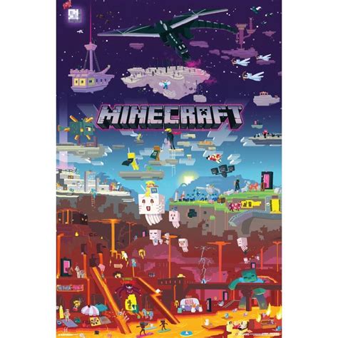 Minecraft - World Beyond Poster - JB Hi-Fi