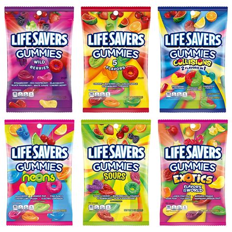 Amazon.com : Lifesaver Gummies Variety 6 Pack Boxed by The Hungry ...