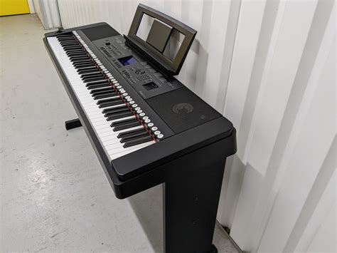 Yamaha DGX-660 black portable grand piano keyboard and stand stock #22 ...