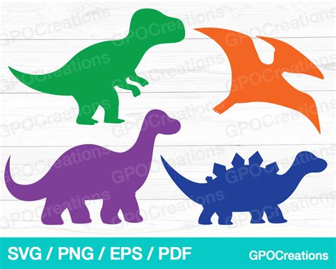 Dinosaur Svg Dinosaur Silhouette Svg Dinosaur Clipart - Etsy