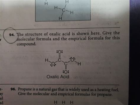 Oxalic Acid Structure