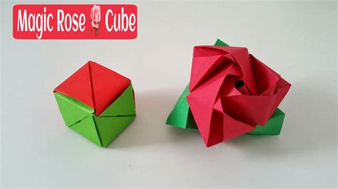 Easy Origami Rose Cube – All in Here