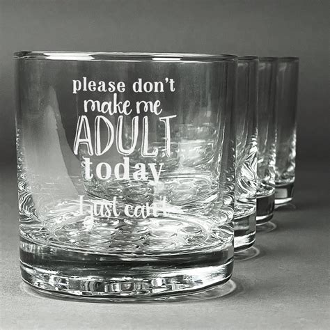 Funny Quotes and Sayings Whiskey Glasses (Set of 4) (Personalized ...