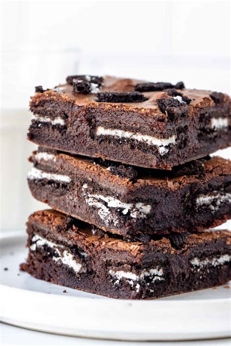 Oreo Brownies - Extra Fudgy - Just so Tasty