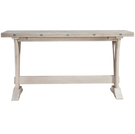 Belgian Cottage Flip Top Console Table - Antiqued White | Zin Home