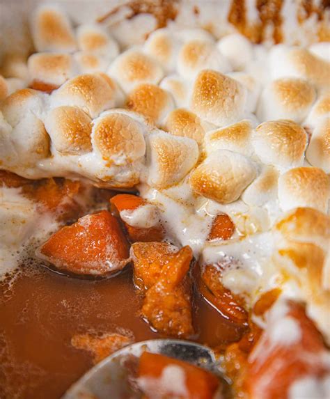 Candied Sweet Potatoes with Marshmallows - Dinner, then Dessert