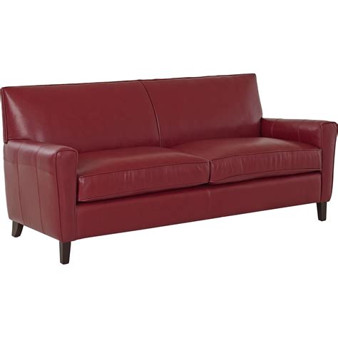 Wayfair Custom Upholstery Grayson Leather Sofa & Reviews | Wayfair