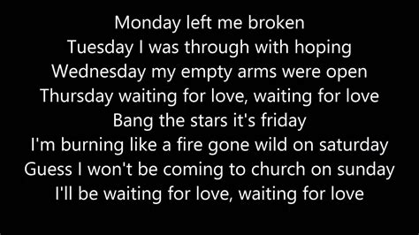 Avicii feat. MArtin Garrix - Waiting for Love (LYRICS) - YouTube