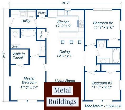 √ 30x30 Metal Building Floor Plans - Alumn Photograph